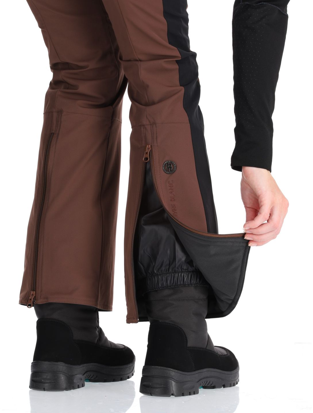 Poivre Blanc, Luxe Sport 24PBH0822/WO pantalones de esquí mujeres Choco Brown / Black marrón, negro 