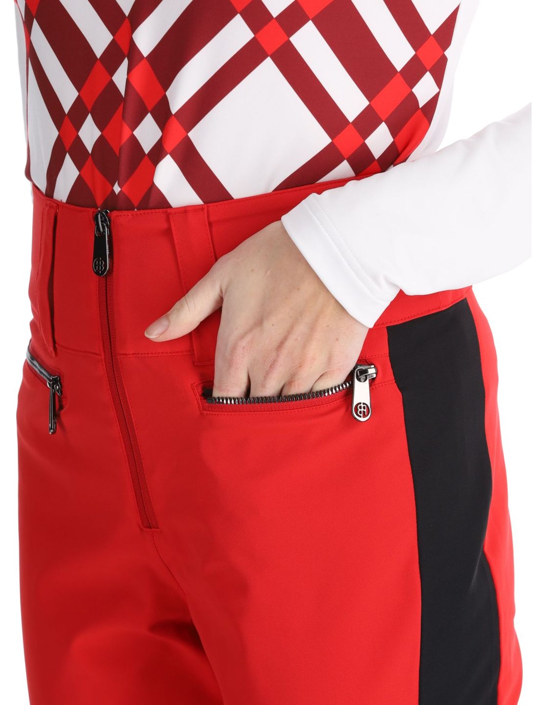 Poivre Blanc, Luxe Sport 24PBH0822/WO pantalones de esquí mujeres Scarlet Red / Black negro, rojo 