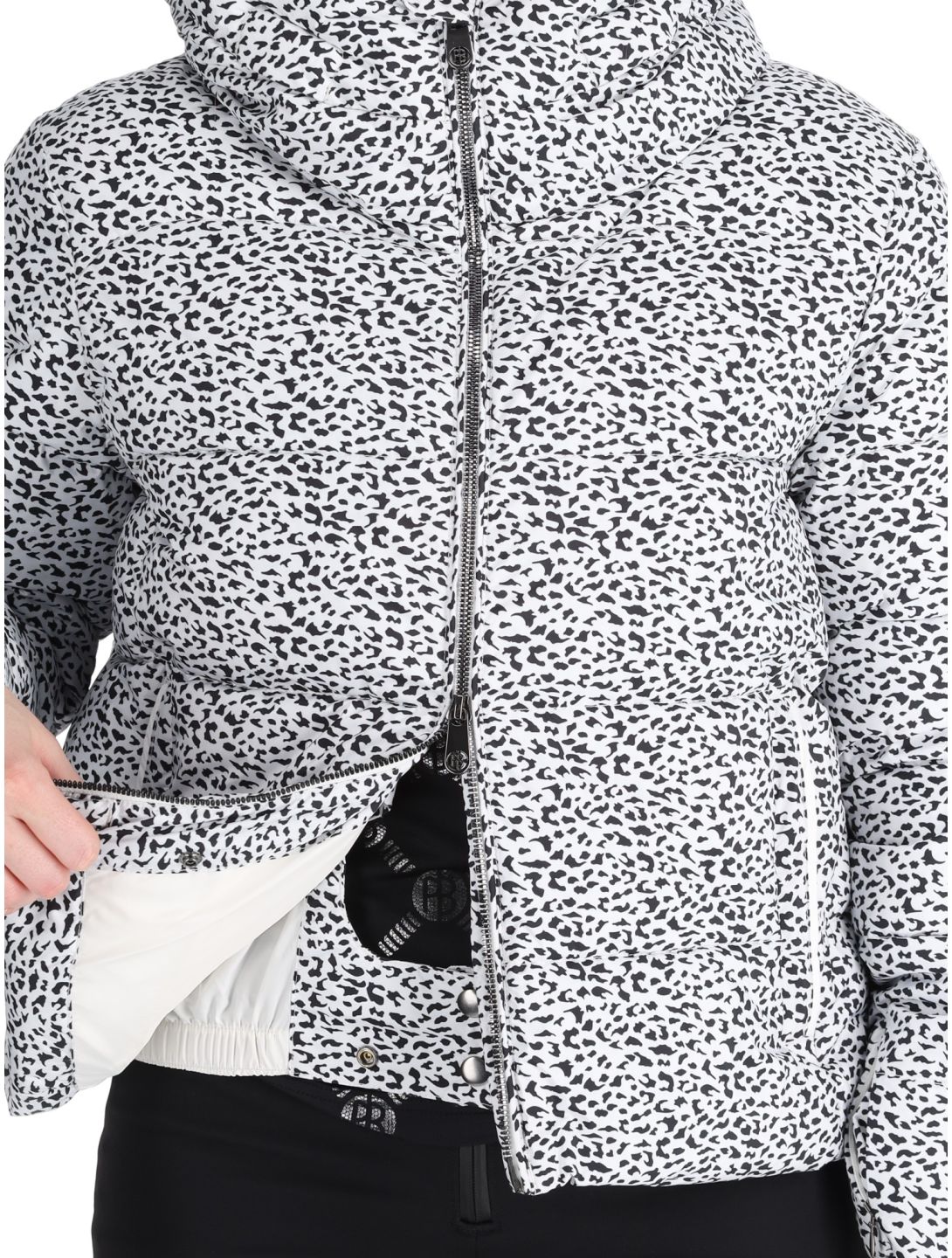 Poivre Blanc, Luxe Sport 24PBH1200/WO chaqueta de esquí mujeres Jaguar Off Black blanco, negro 