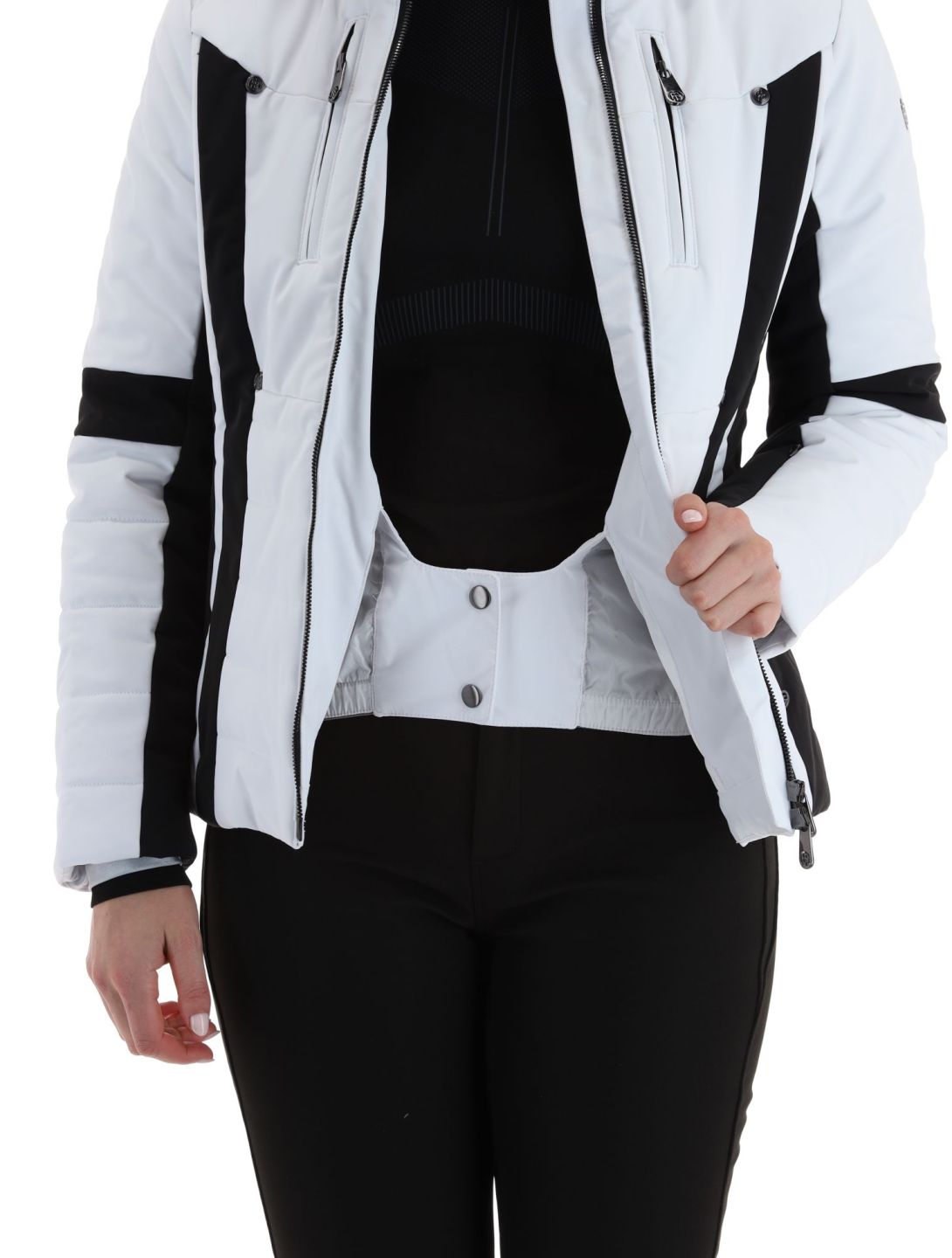 Poivre Blanc, Luxe Sport Line W23-0804-WO chaqueta de esquí mujeres White / Black blanco, negro 