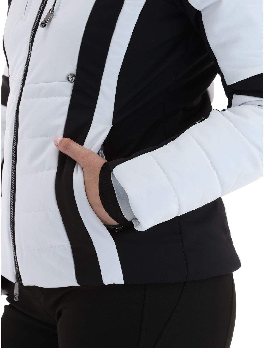 Poivre Blanc, Luxe Sport Line W23-0804-WO chaqueta de esquí mujeres White / Black blanco, negro 