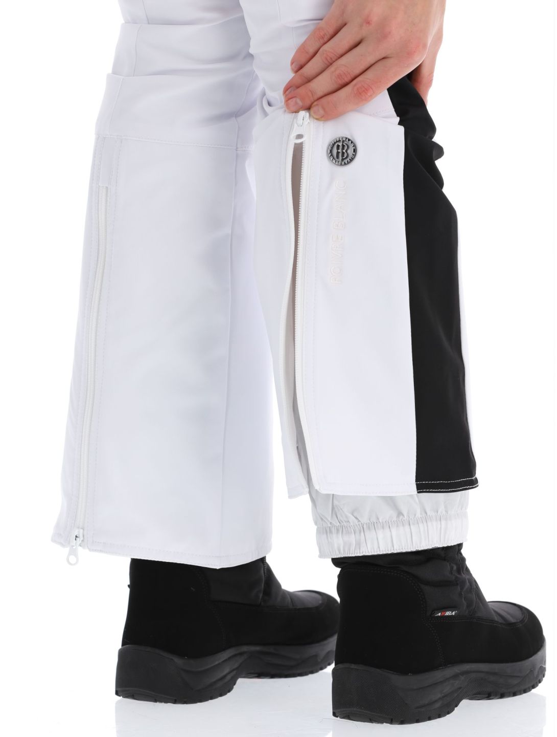 Poivre Blanc, Luxe Sport Line W23-0822-WO pantalones de esquí softshell mujeres White / Black blanco, negro 