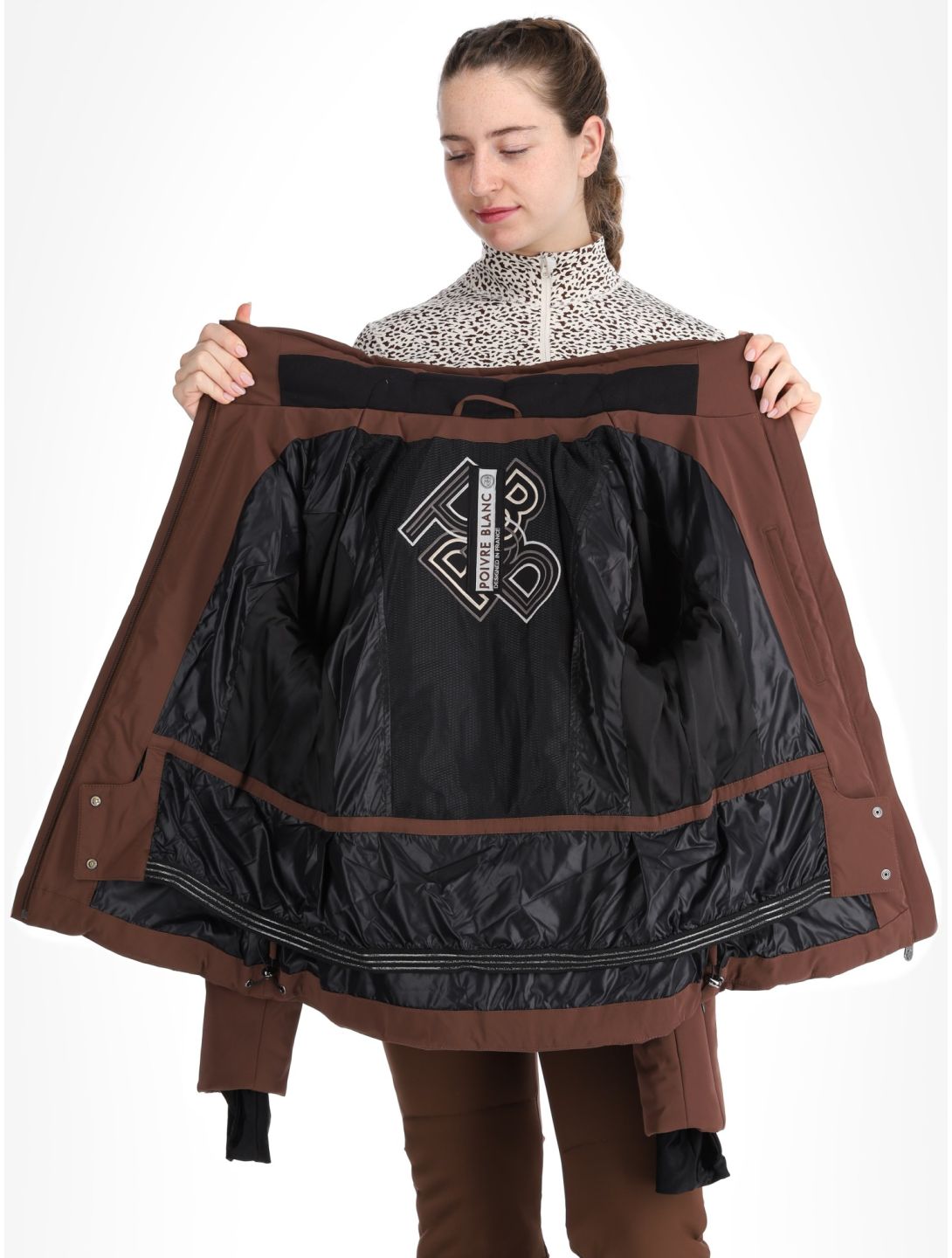 Poivre Blanc, Traditional 24PBH0802/WO chaqueta de esquí mujeres Choco Brown marrón 