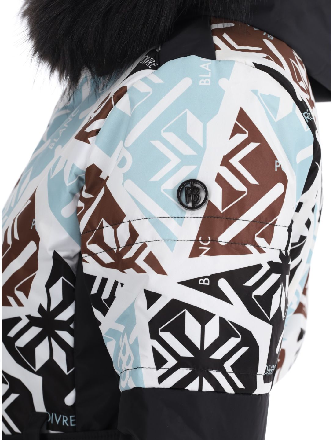 Poivre Blanc, Traditional 24PBH1003/WO/P chaqueta de esquí mujeres Print Black blanco, negro 