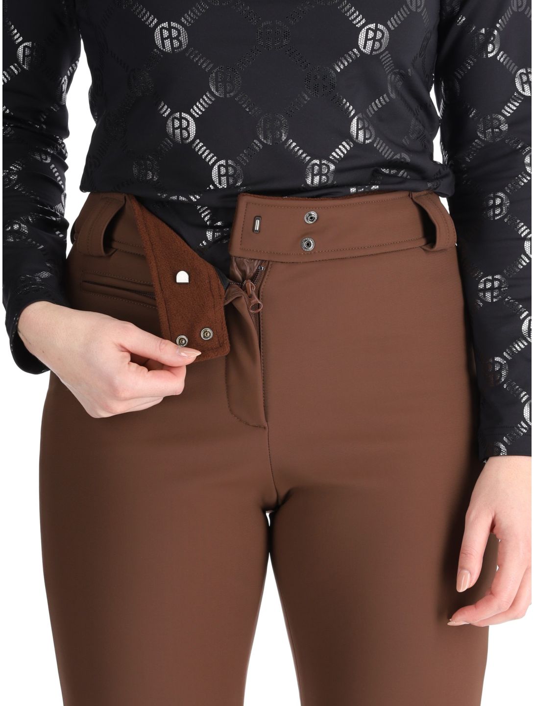 Poivre Blanc, Traditional 24PBH1120/WO/A pantalones de esquí softshell mujeres Choco Brown marrón 