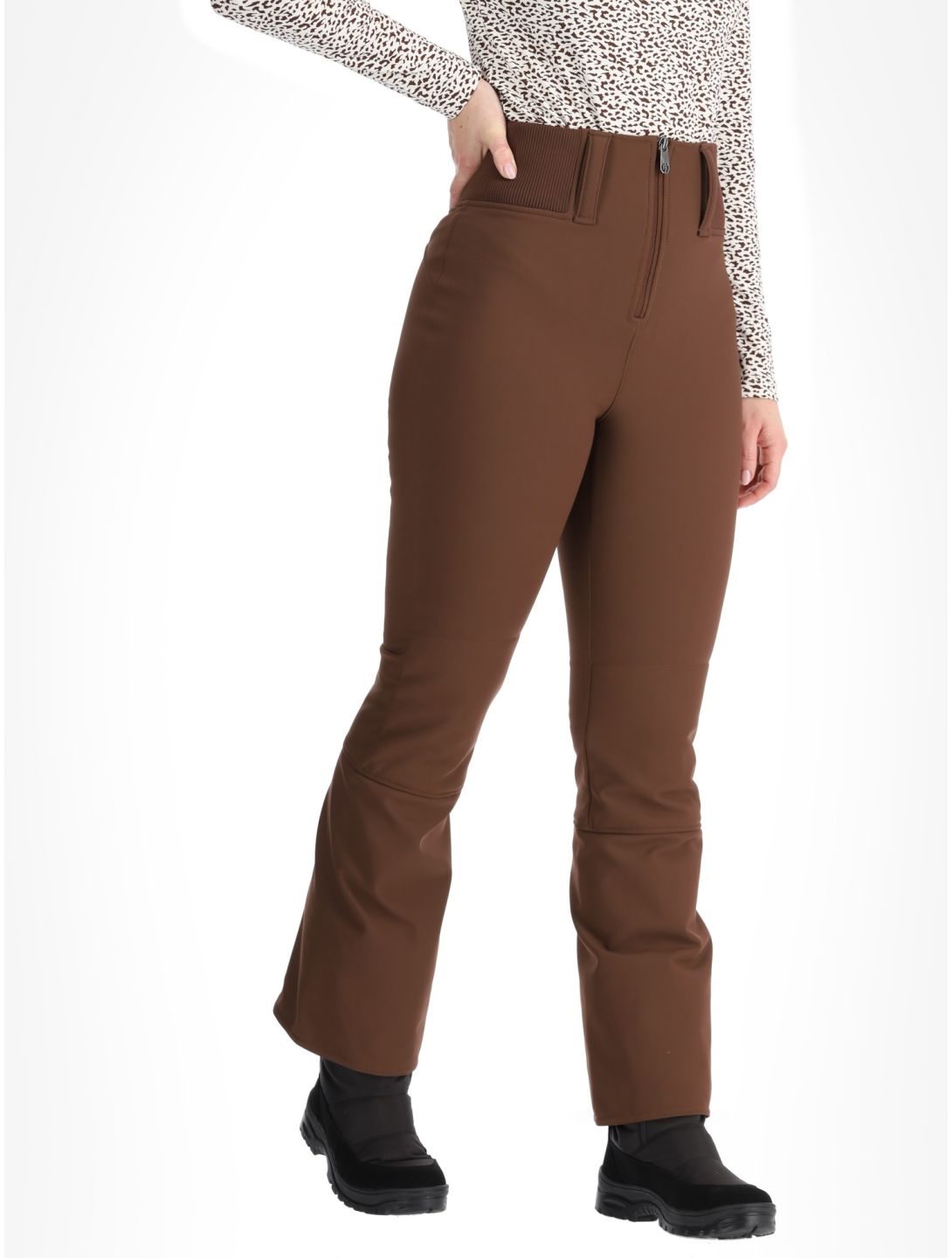 Poivre Blanc, Traditional 24PBH1121/WO/A pantalones de esquí softshell mujeres Choco Brown marrón 