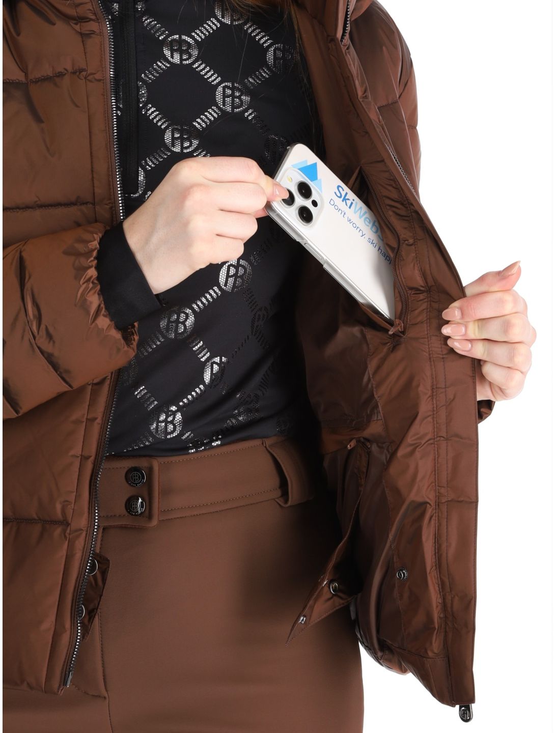 Poivre Blanc, Traditional 24PBH1201/WO chaqueta de esquí mujeres Choco Brown marrón 