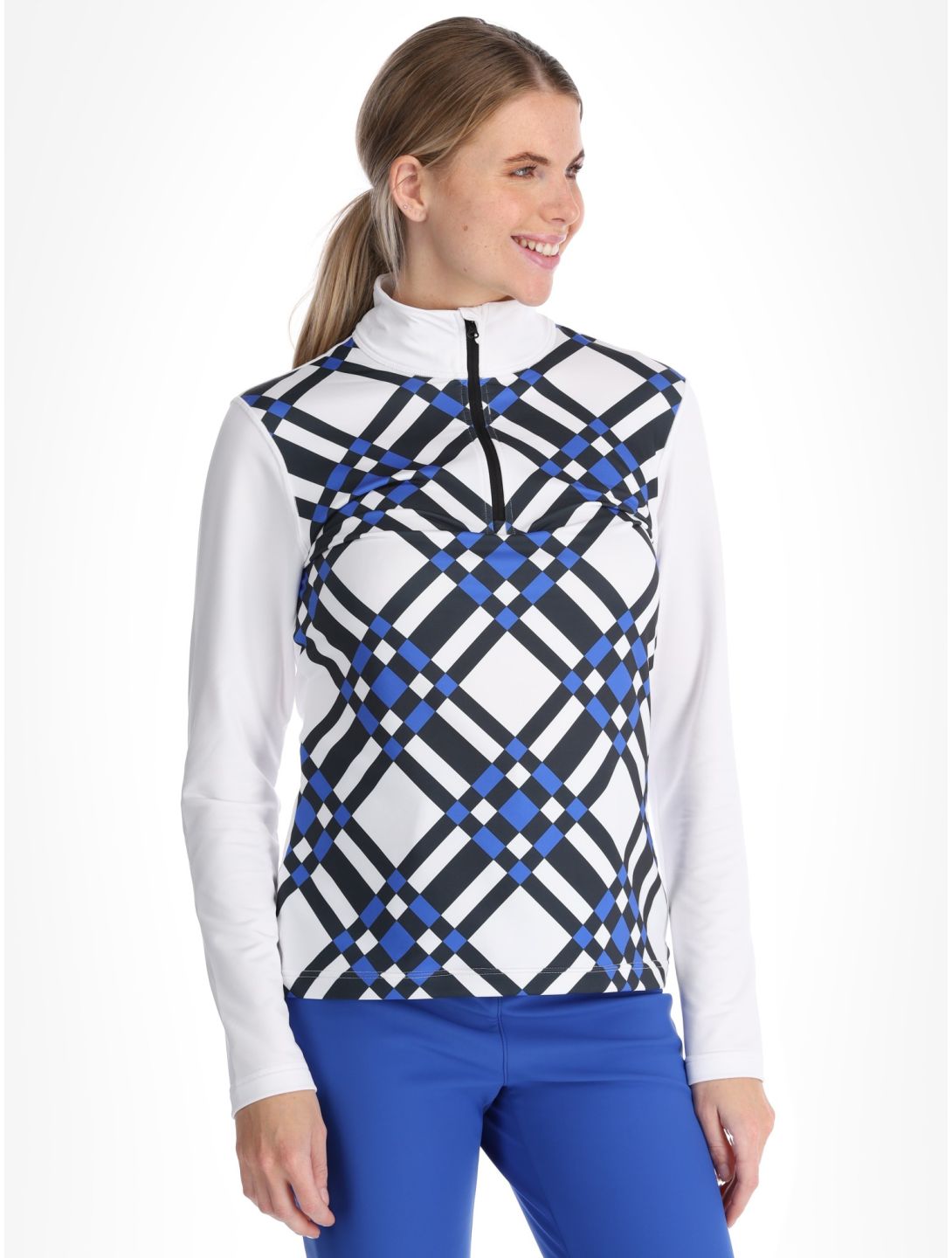 Poivre Blanc, Traditional 24PBH1940/WO/C jersey mujeres Cross Acid Blue azul, blanco 