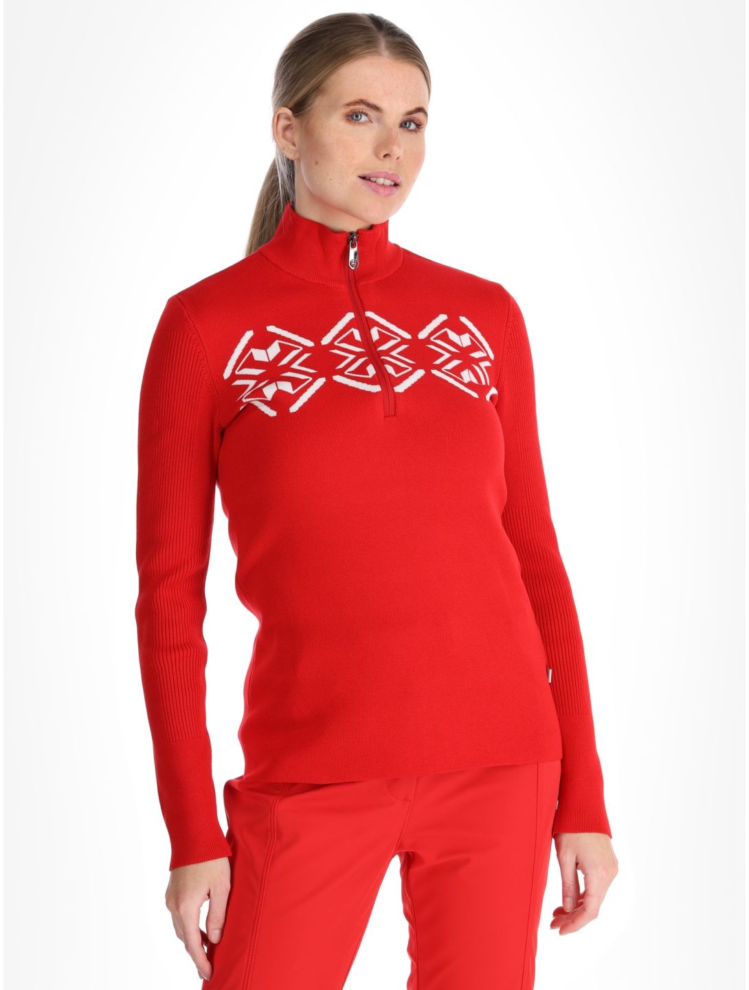 Poivre Blanc, Traditional 24PBH3540/WO jersey mujeres Scarlet Red rojo 