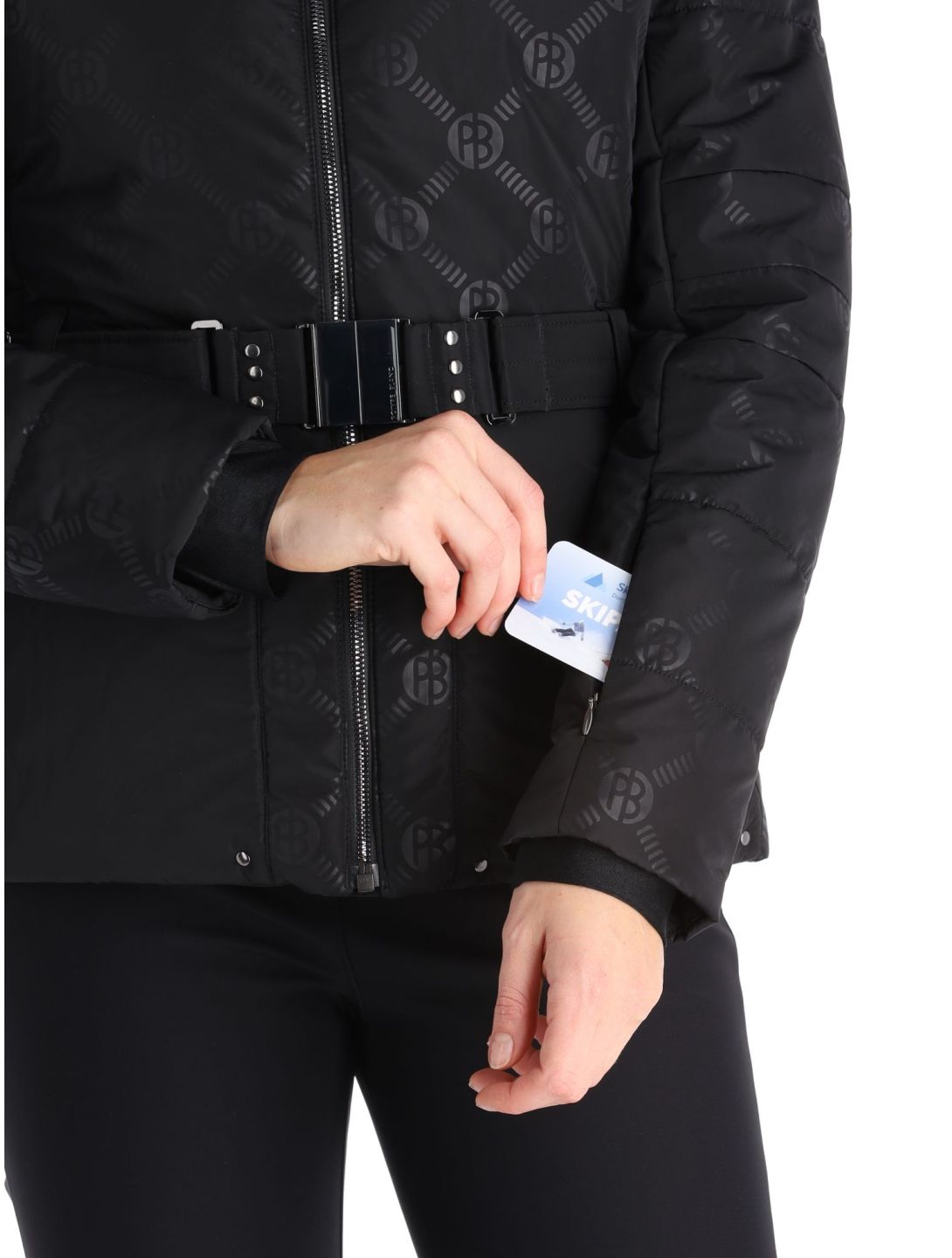 Poivre Blanc, Traditional Line W23-1003-WO/E chaqueta de esquí mujeres Embossed Black negro 