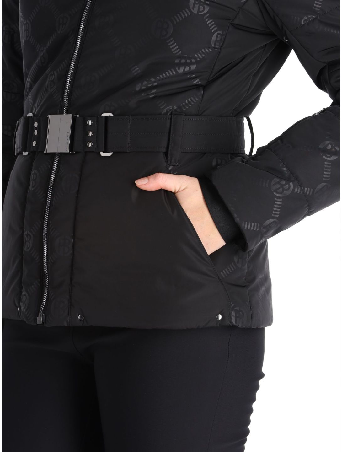 Poivre Blanc, Traditional Line W23-1003-WO/E chaqueta de esquí mujeres Embossed Black negro 