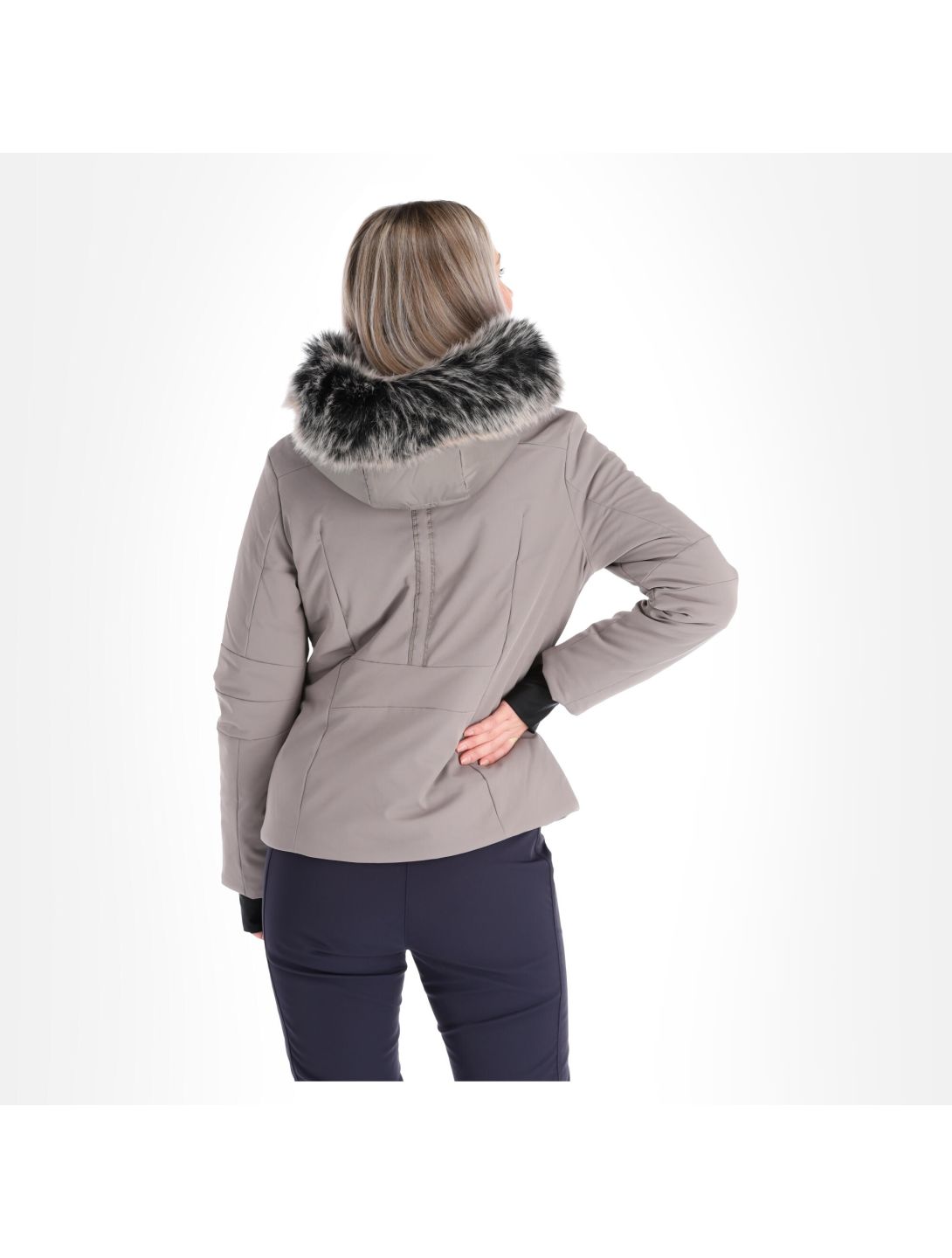 Poivre Blanc, W20-0802-Wo/A chaqueta de esquí slim fit mujeres rock marrón