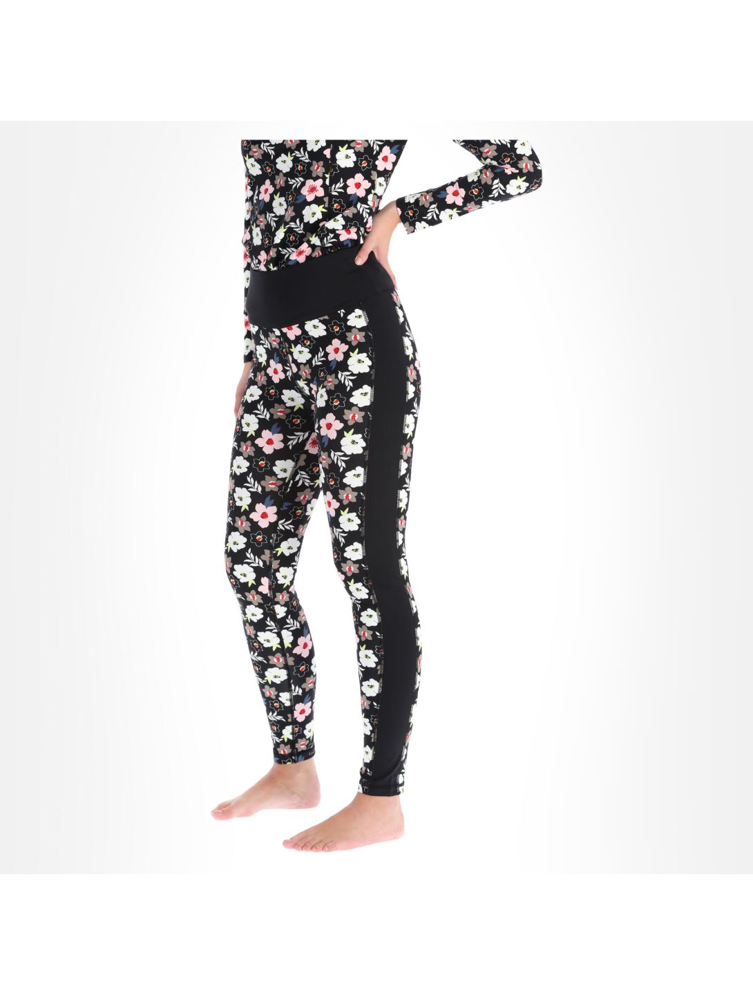 Poivre Blanc, W20-1920-Wo pantalón termoactivo slim fit mujeres multicolour garden negro