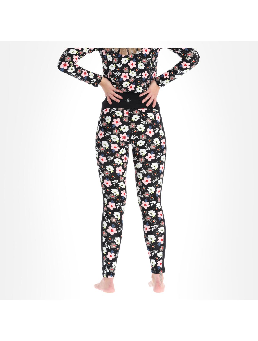 Poivre Blanc, W20-1920-Wo pantalón termoactivo slim fit mujeres multicolour garden negro