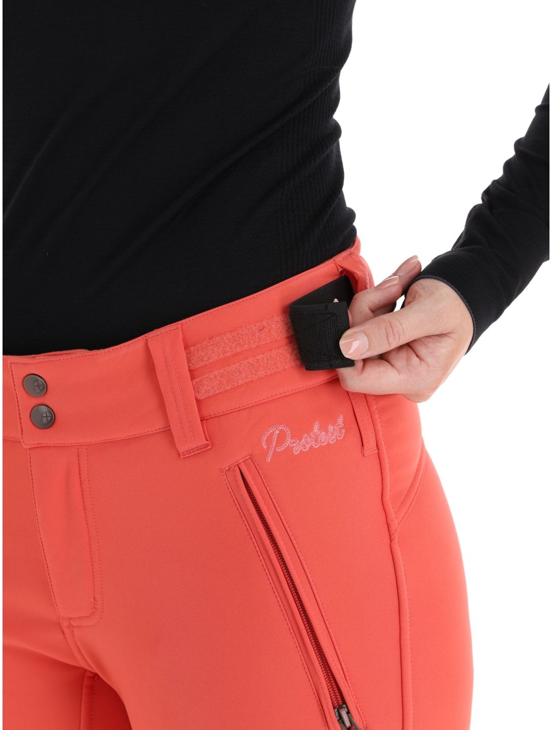 Protest, Lole pantalones de esquí softshell mujeres Tosca Red rojo 