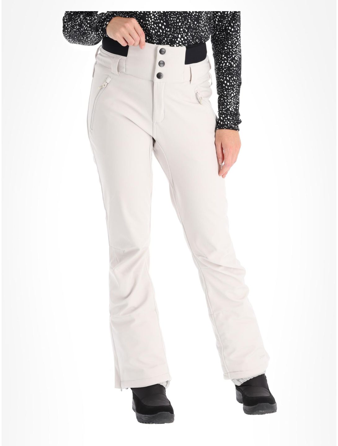 Protest, Lullaby pantalones de esquí softshell mujeres Kitoffwhite blanco 