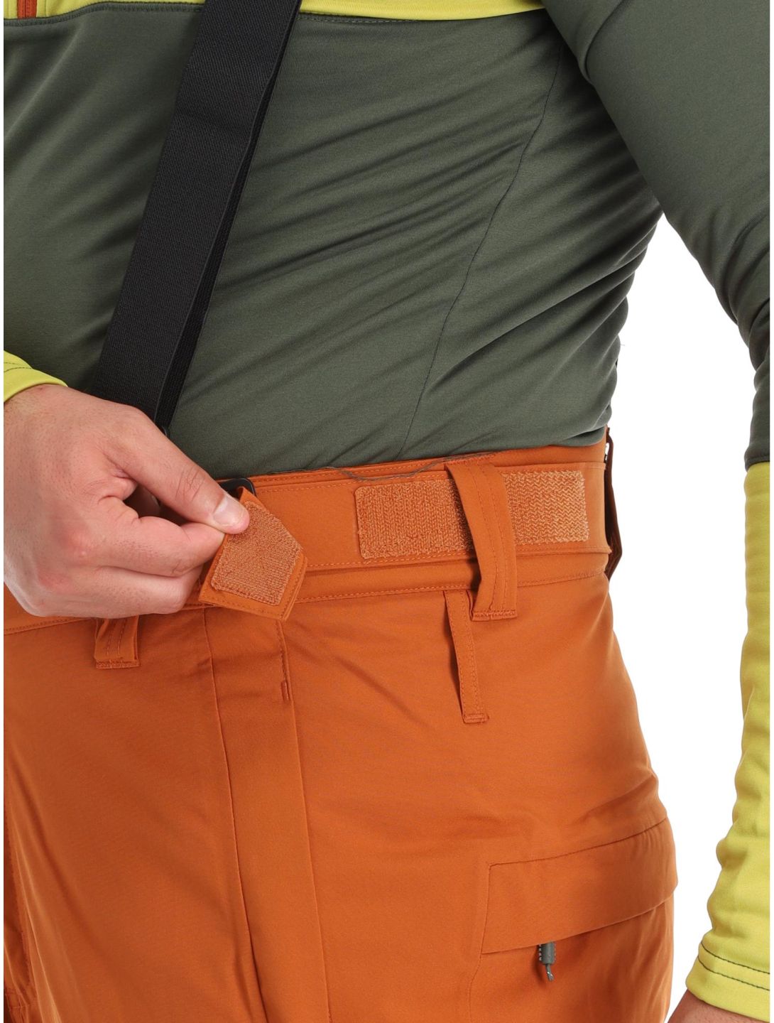 Protest, Miikka pantalones de esquí hombres Umber Orange naranja 