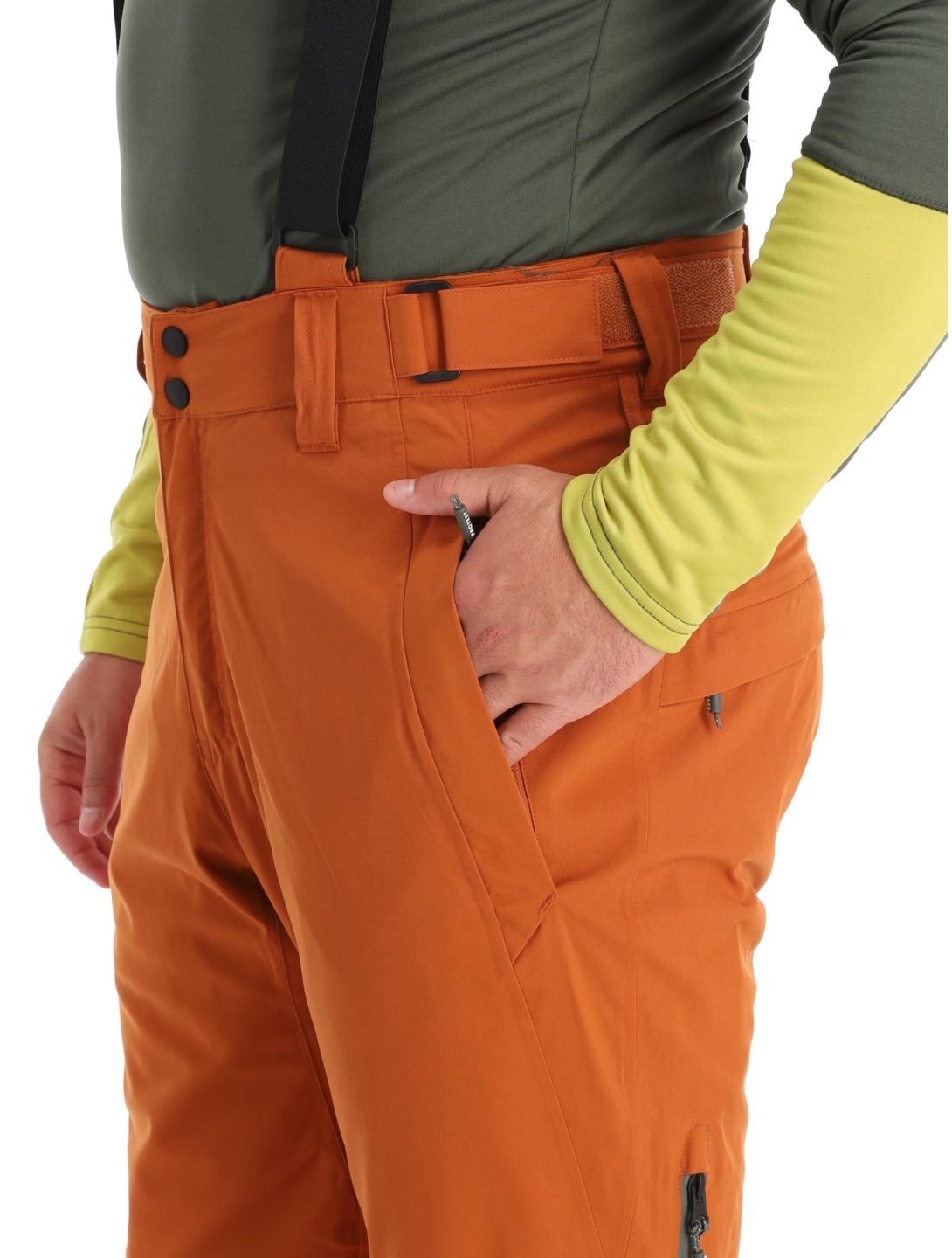 Protest, Miikka pantalones de esquí hombres Umber Orange naranja 