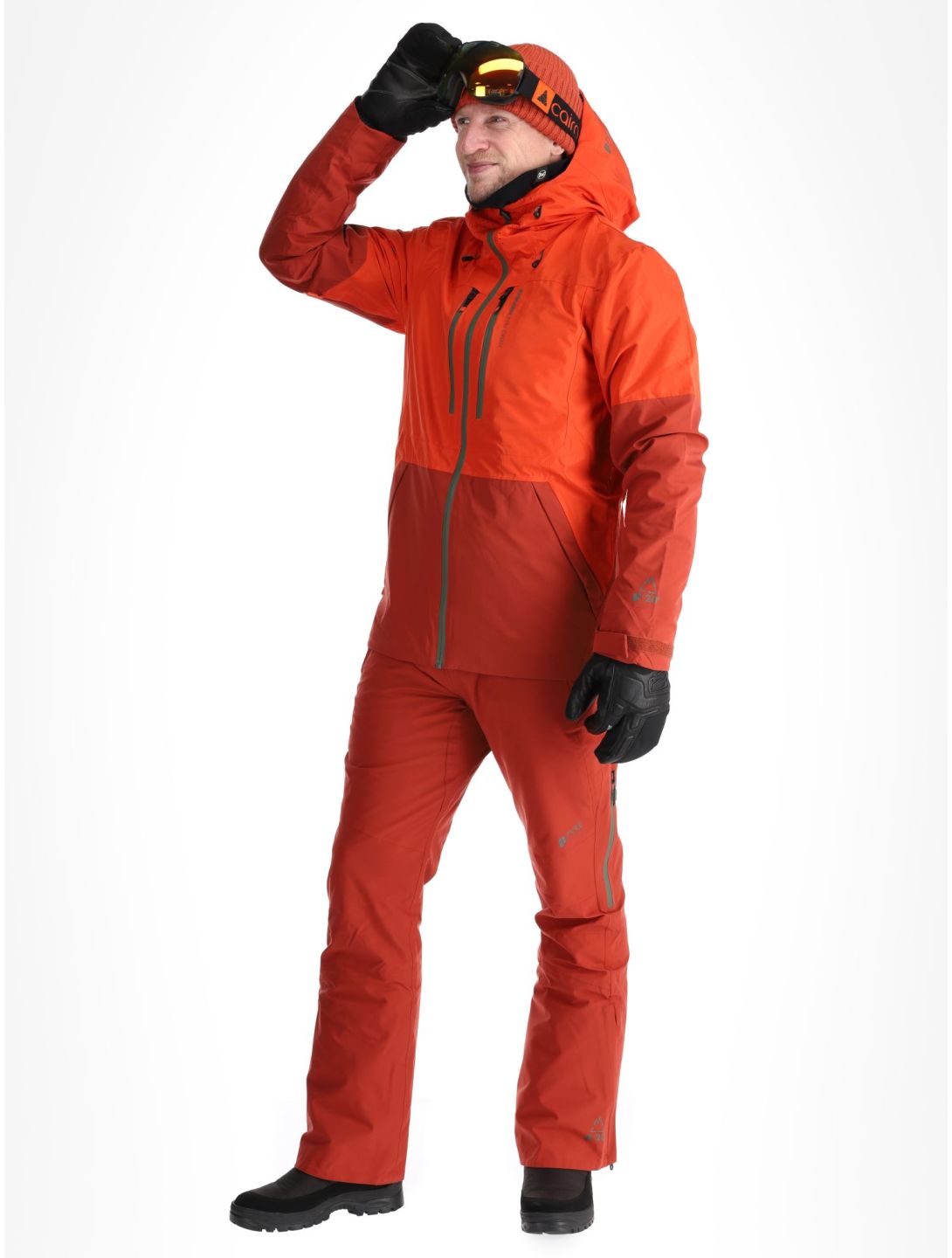 Protest, PRTBAKIE chaqueta de esquí hombres Burnt Orange naranja, rojo 