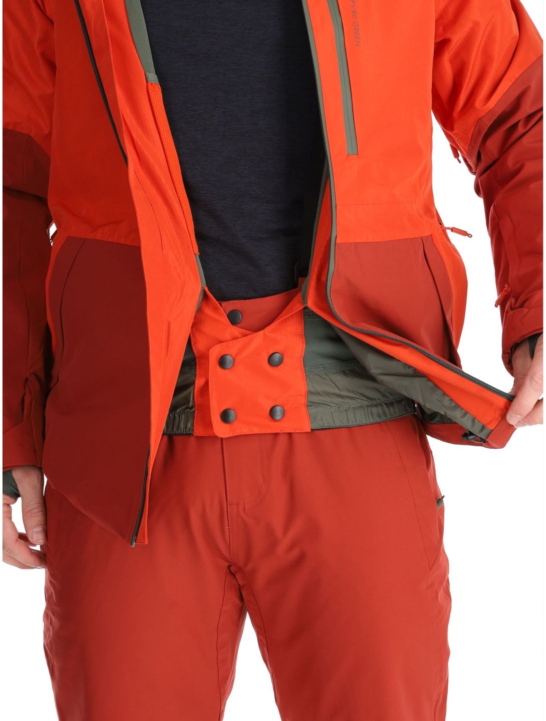 Protest, PRTBAKIE chaqueta de esquí hombres Burnt Orange naranja, rojo 