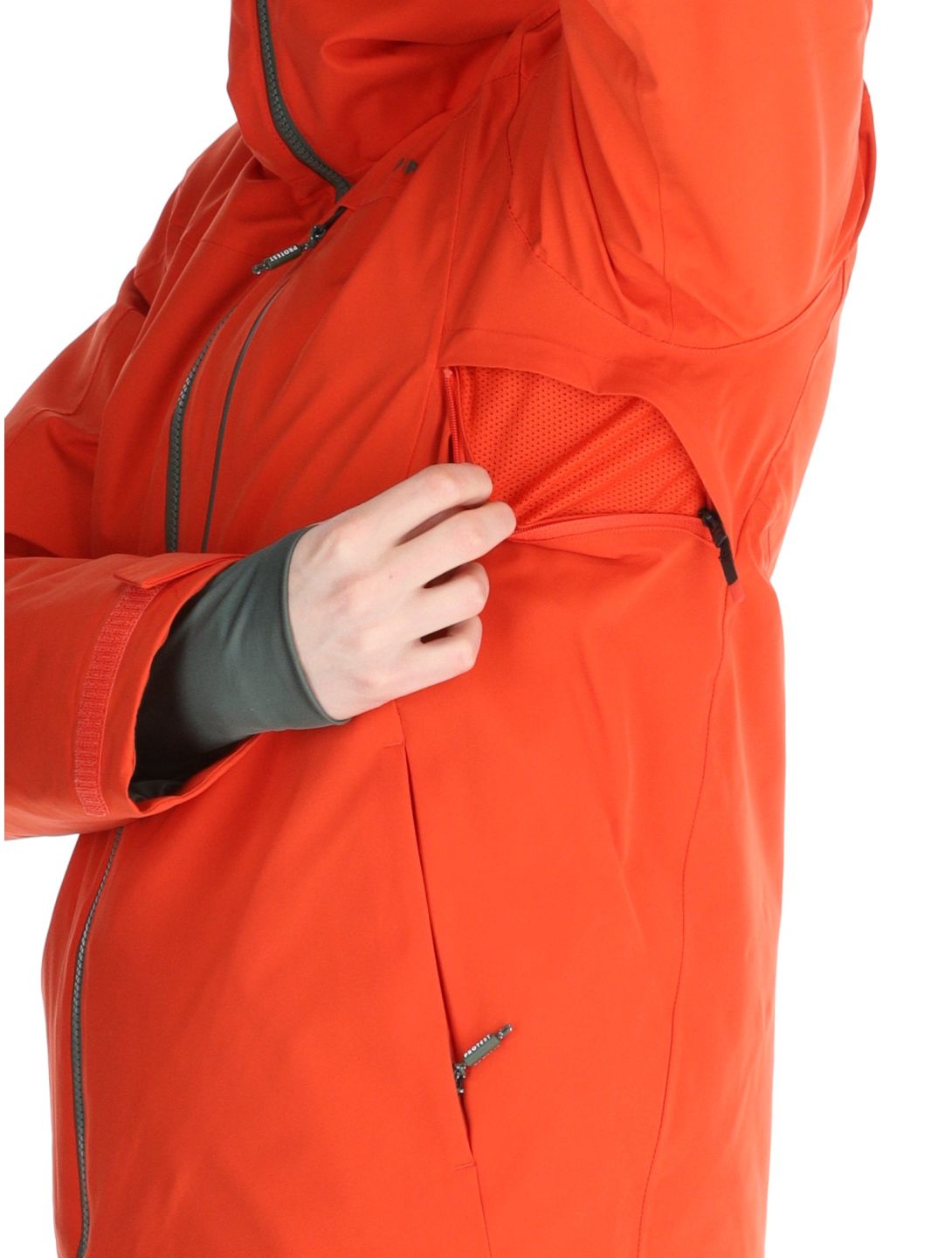 Protest, PRTBARRIC chaqueta de esquí hombres Burnt Oran naranja 