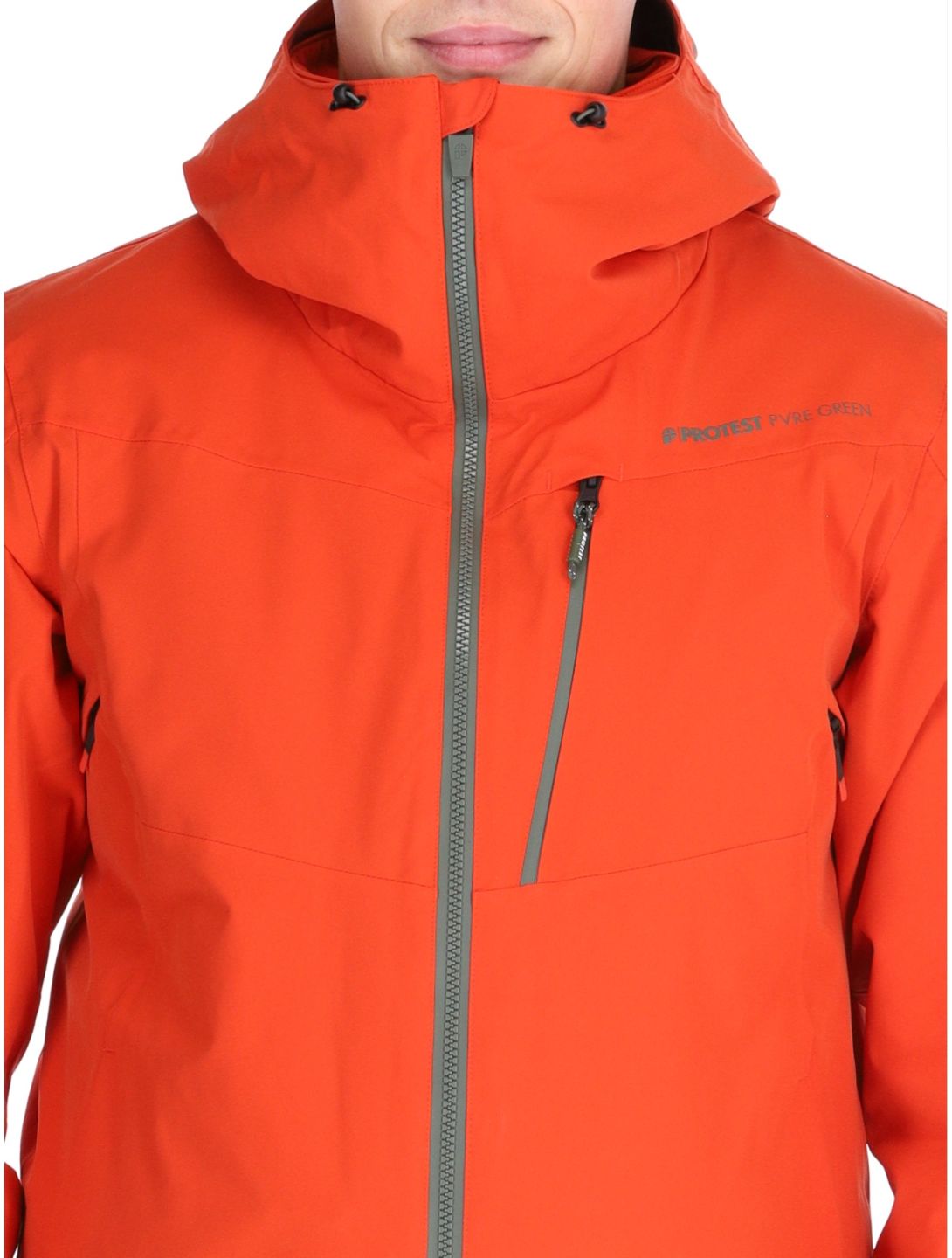 Protest, PRTBARRIC chaqueta de esquí hombres Burnt Oran naranja 