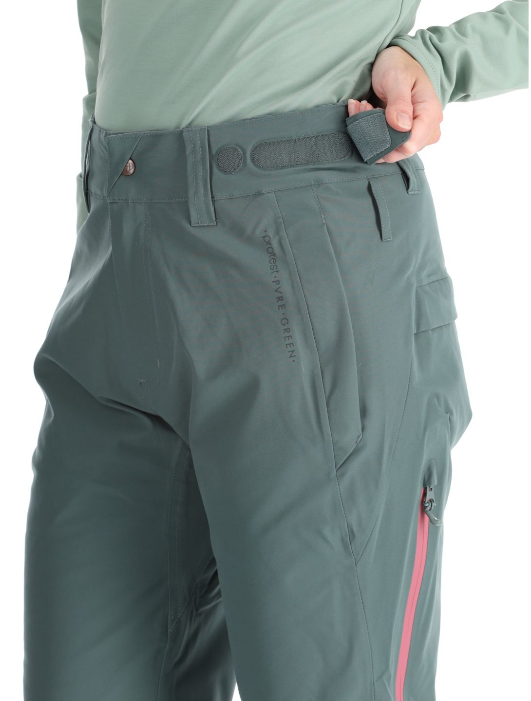 Protest, PRTCARMACKOS pantalones de esquí mujeres Evergreen verde 