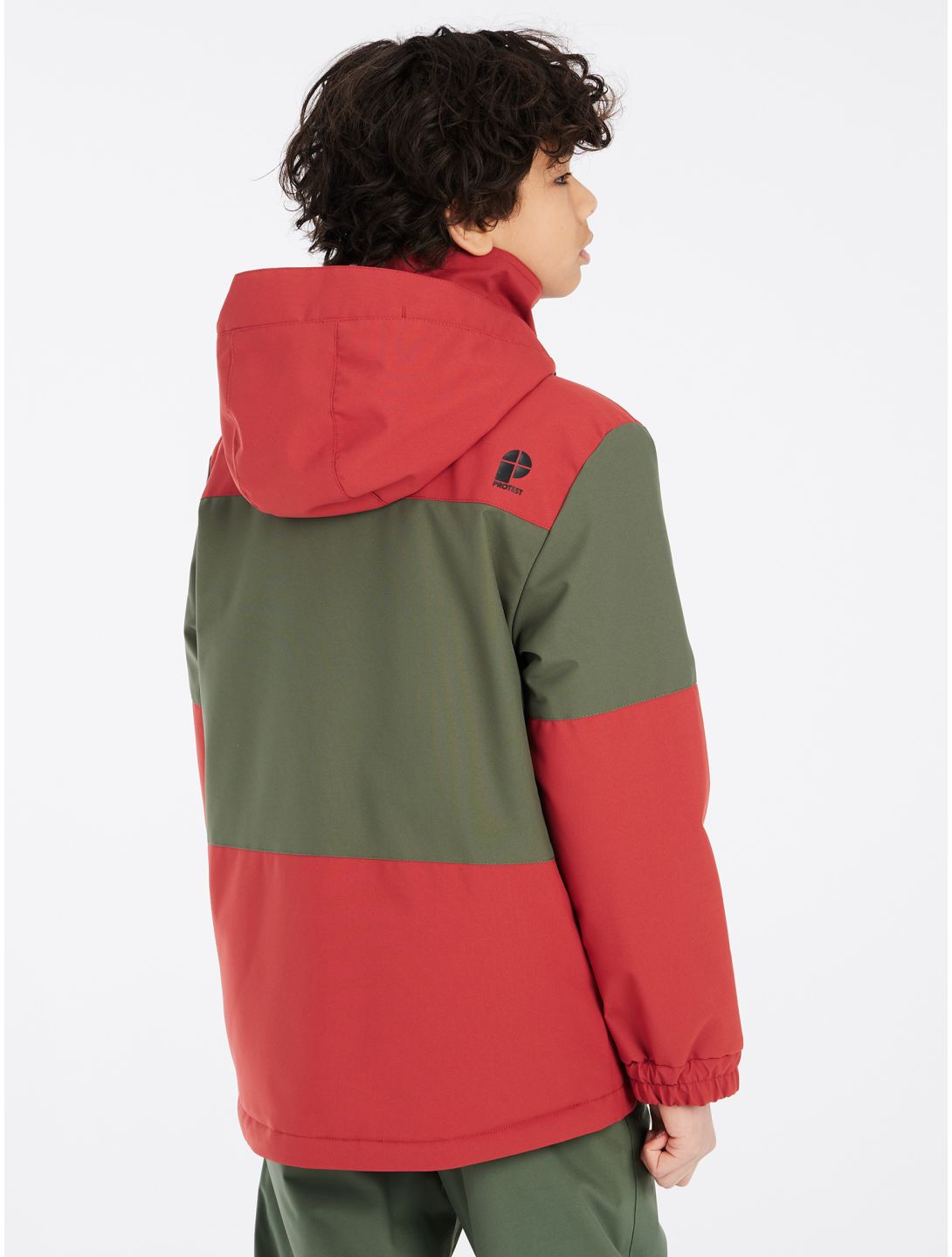 Protest, PRTDECKS JR chaqueta de esquí niños Barn Red rojo, verde 