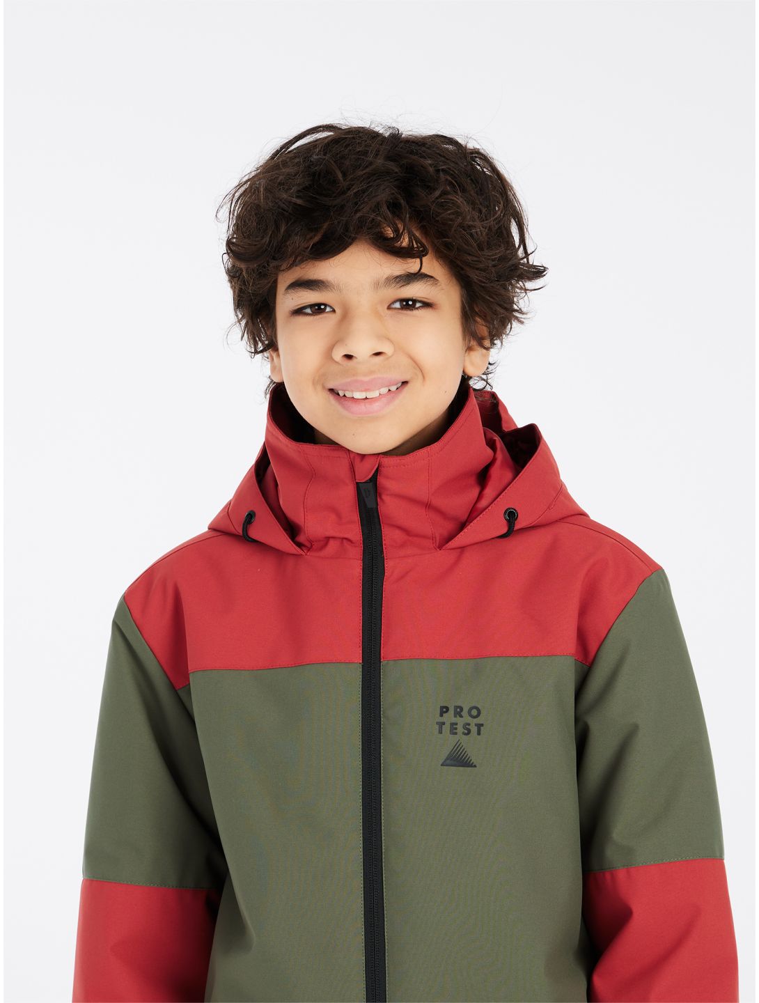 Protest, PRTDECKS JR chaqueta de esquí niños Barn Red rojo, verde 