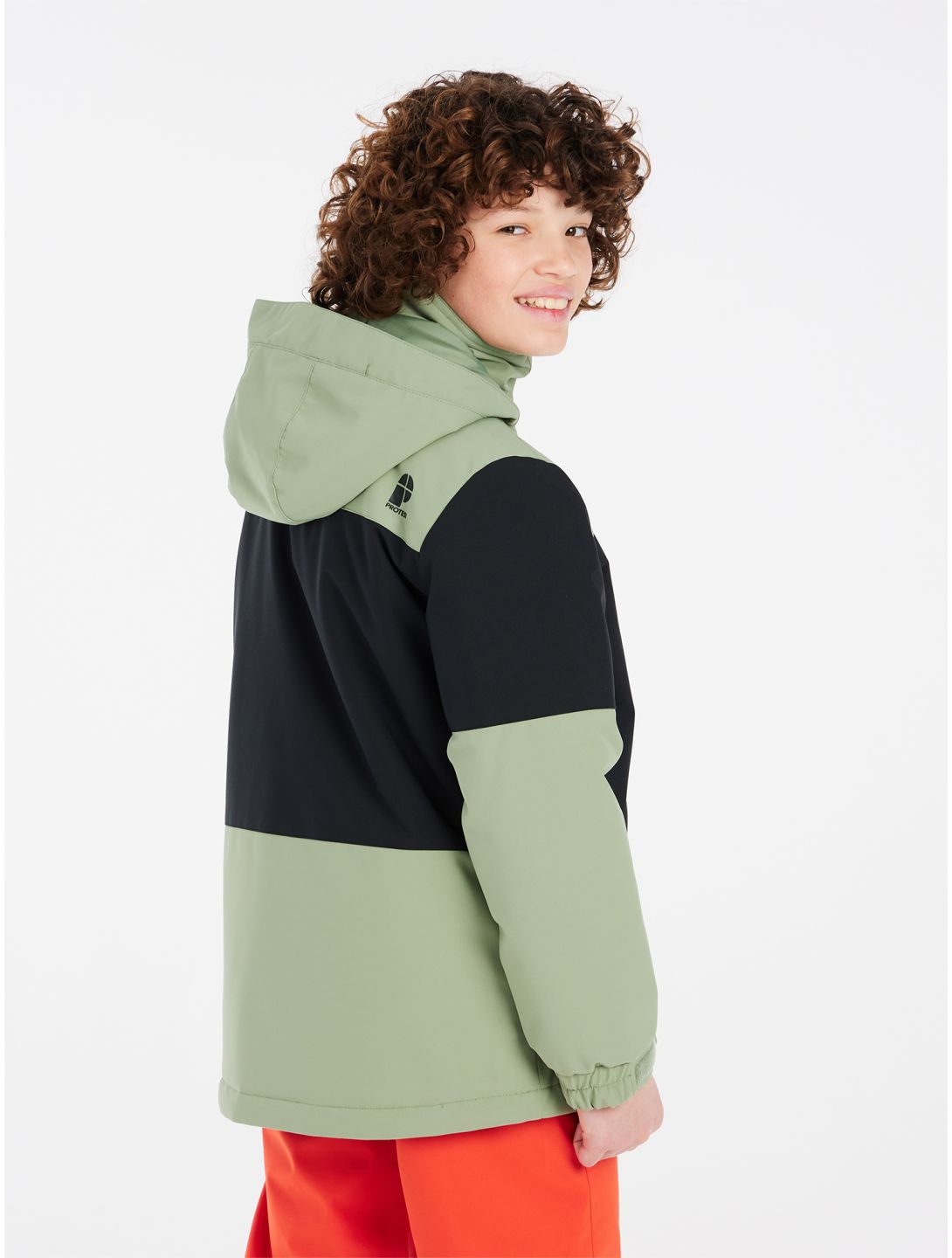 Protest, PRTDECKS JR chaqueta de esquí niños Marl Green negro, verde 