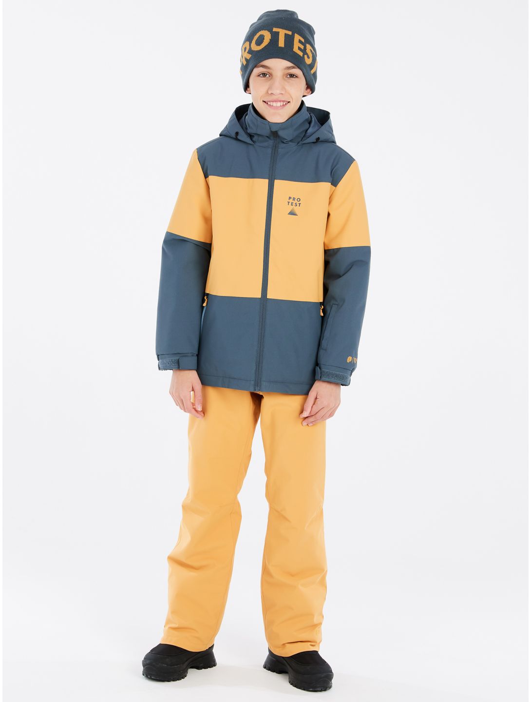 Protest, PRTDECKS JR chaqueta de esquí niños Yale Blue amarillo, azul 