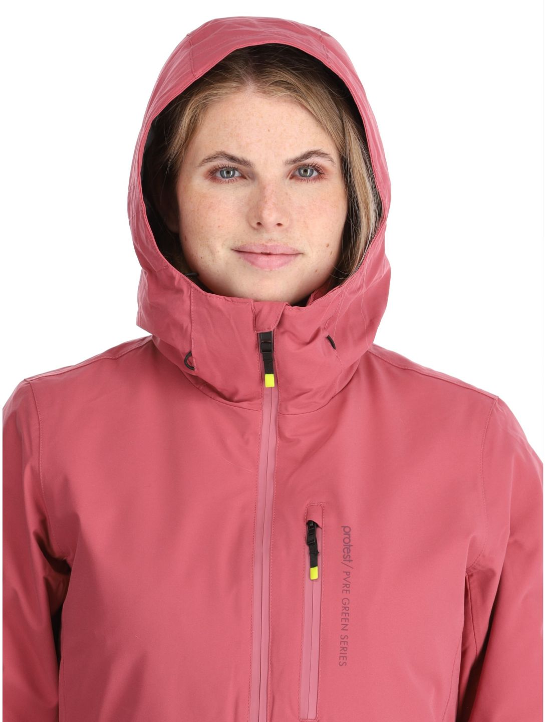 Protest, PRTDISK chaqueta de esquí mujeres Rose Dust rosa, verde 