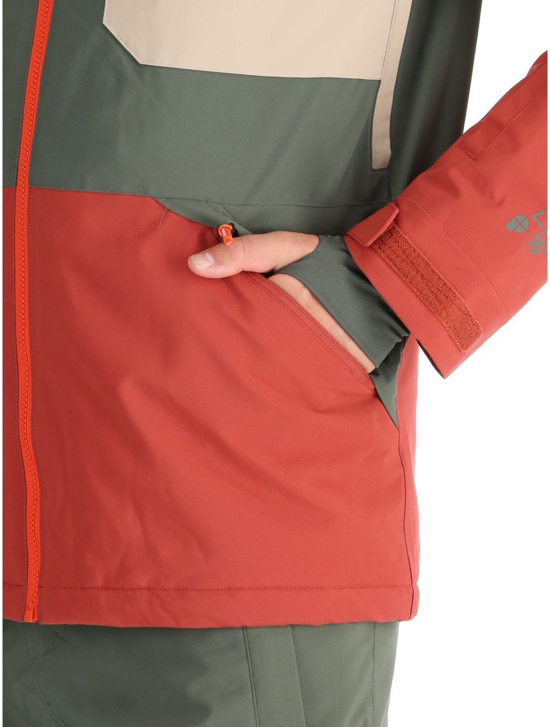 Protest, PRTENSTONE chaqueta de esquí hombres Barn Red rojo, verde 