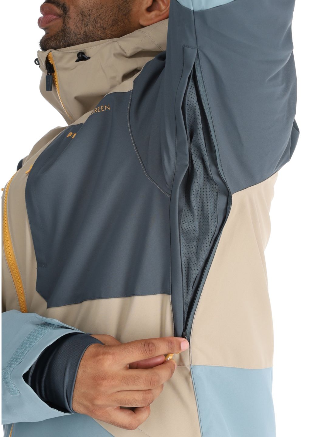 Protest, PRTENSTONE chaqueta de esquí hombres Steel Blue azul, beige 