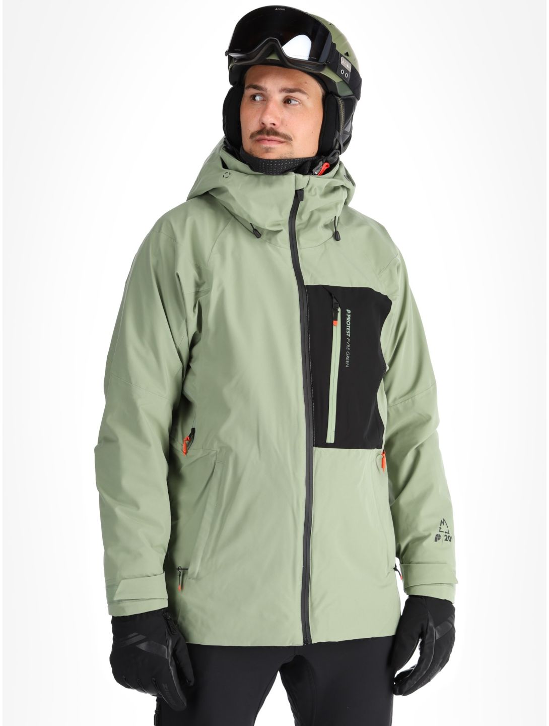 Protest, PRTFOUND chaqueta de esquí hombres Marl Green verde 