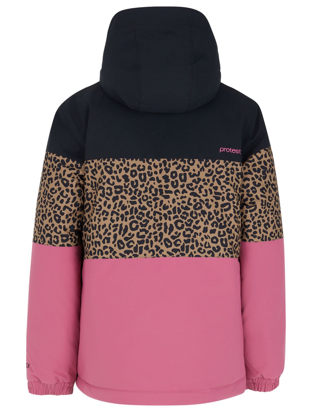 Protest, PRTFUGEE JR chaqueta de esquí niños Rose Dust negro, rosa 