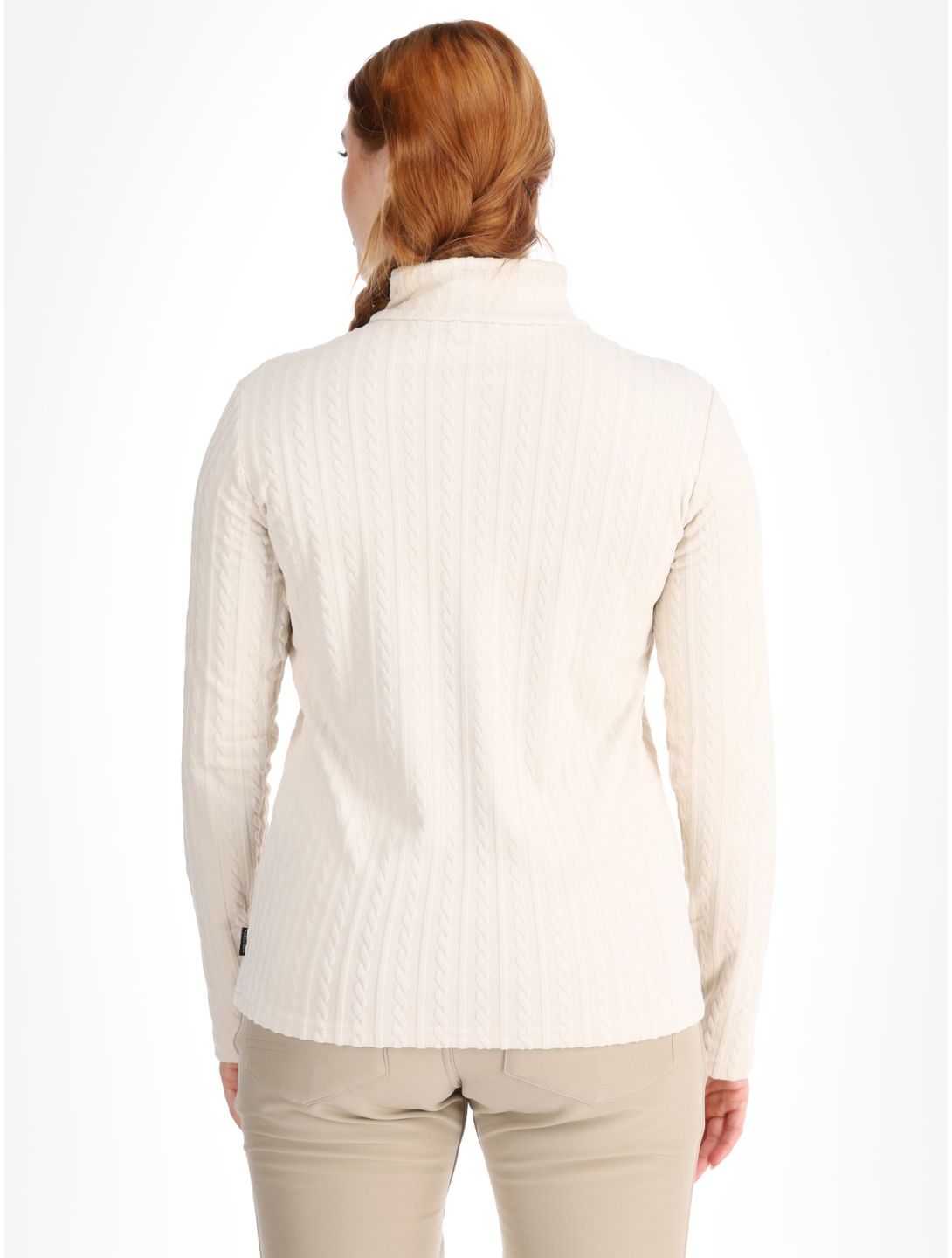 Protest, PRTGAIL 1/4 zip jersey mujeres Kitoff White blanco 