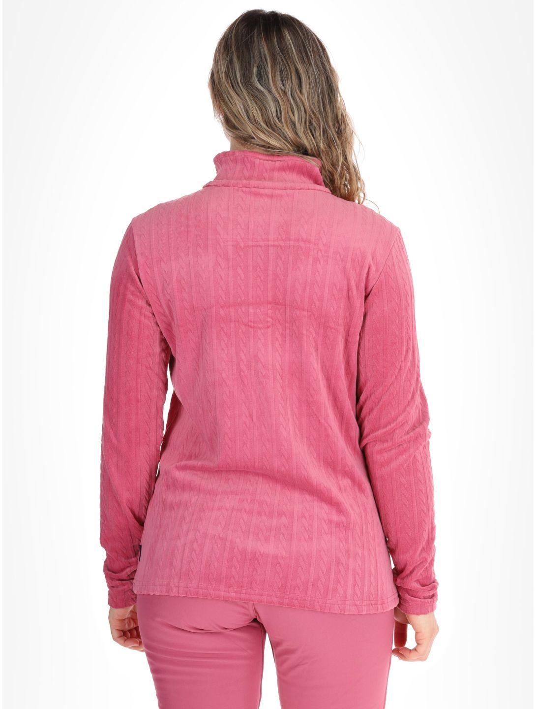 Protest, PRTGAIL 1/4 zip jersey mujeres Rose Dust rosa 