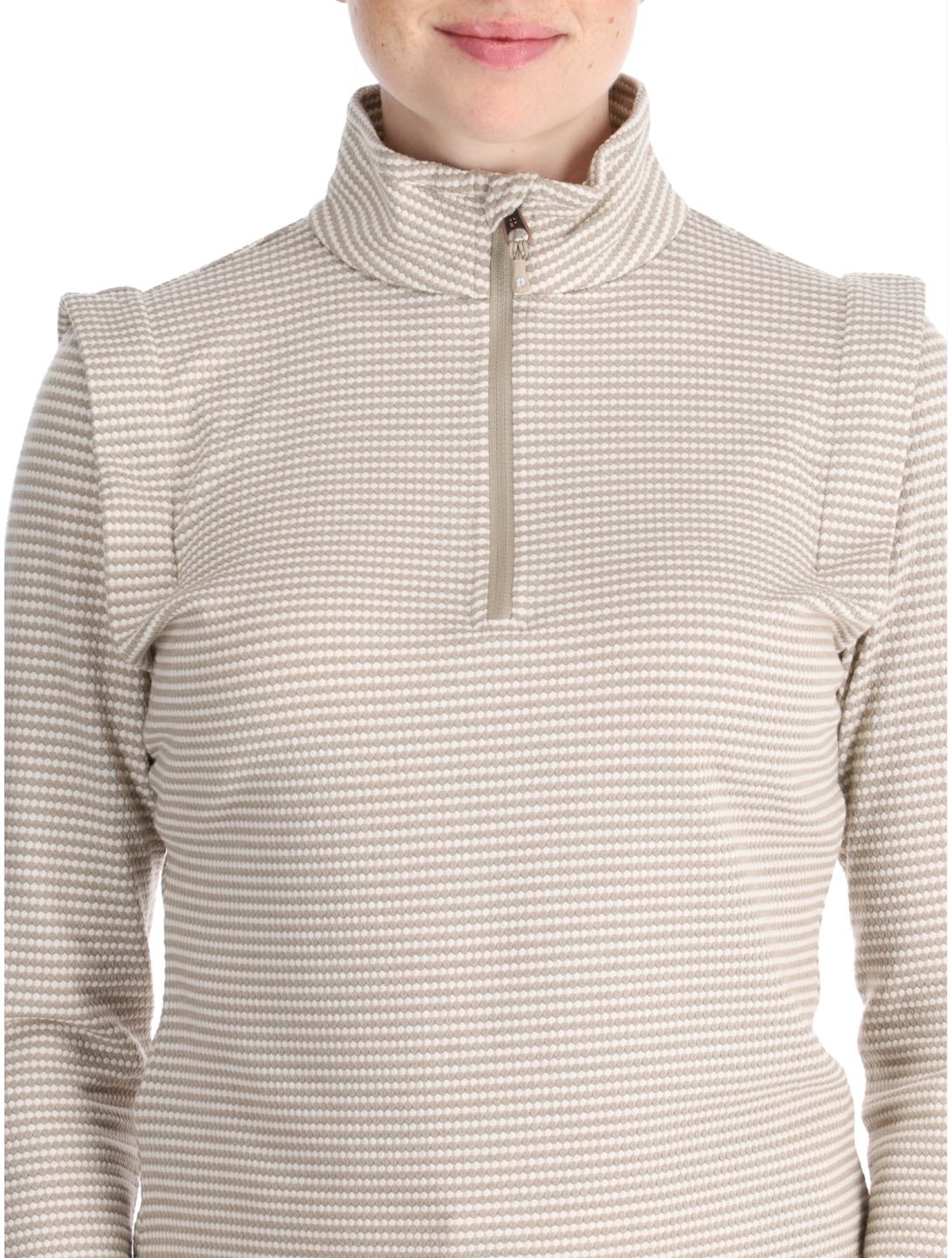 Protest, PRTIVORY 1/4 zip jersey mujeres Bamboo Beige beige 