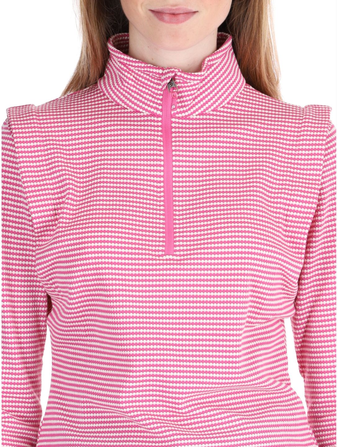 Protest, PRTIVORY 1/4 zip jersey mujeres Foxy Pink rosa 