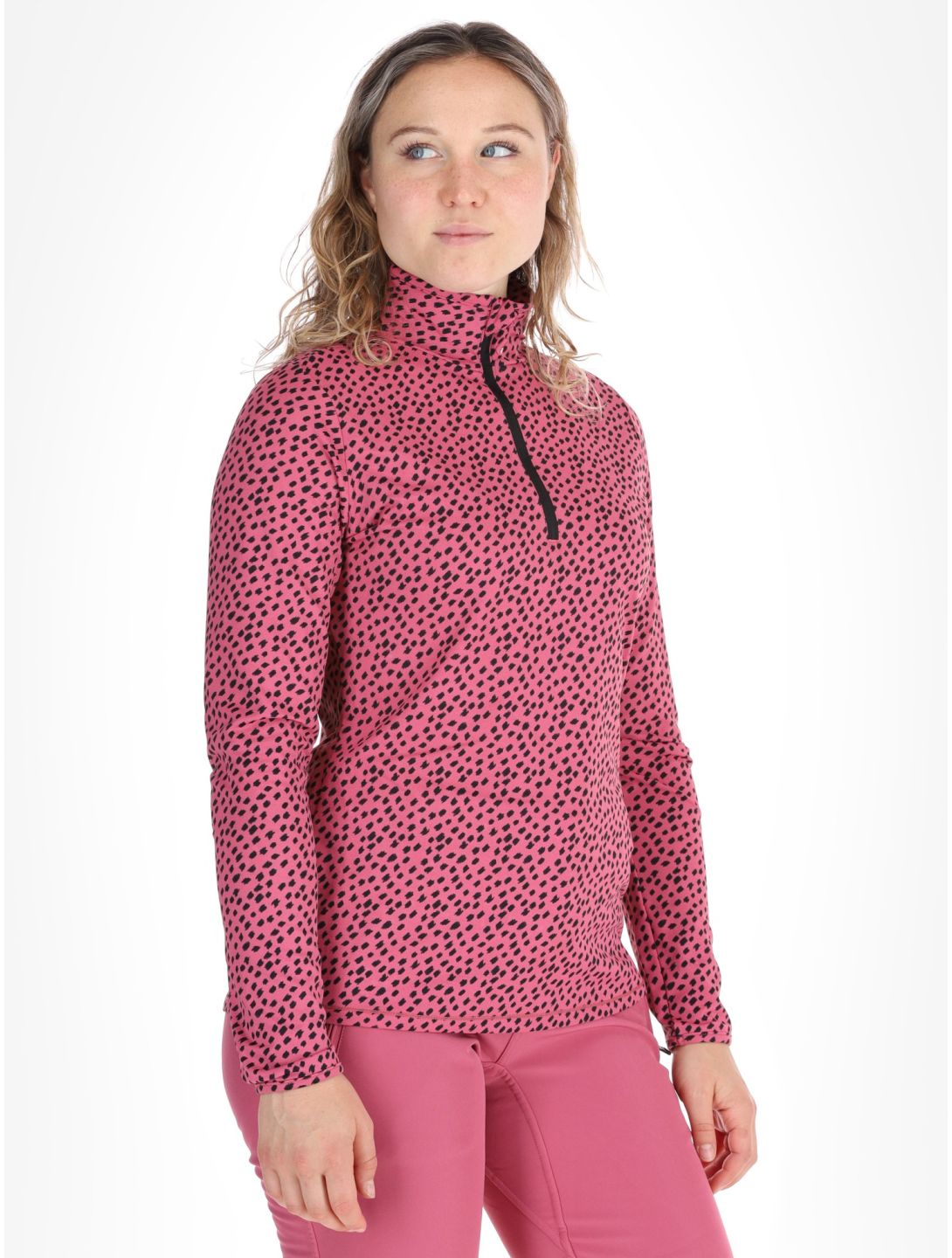 Protest, PRTKACEY 1/4 zip jersey mujeres Rose Dust rosa 