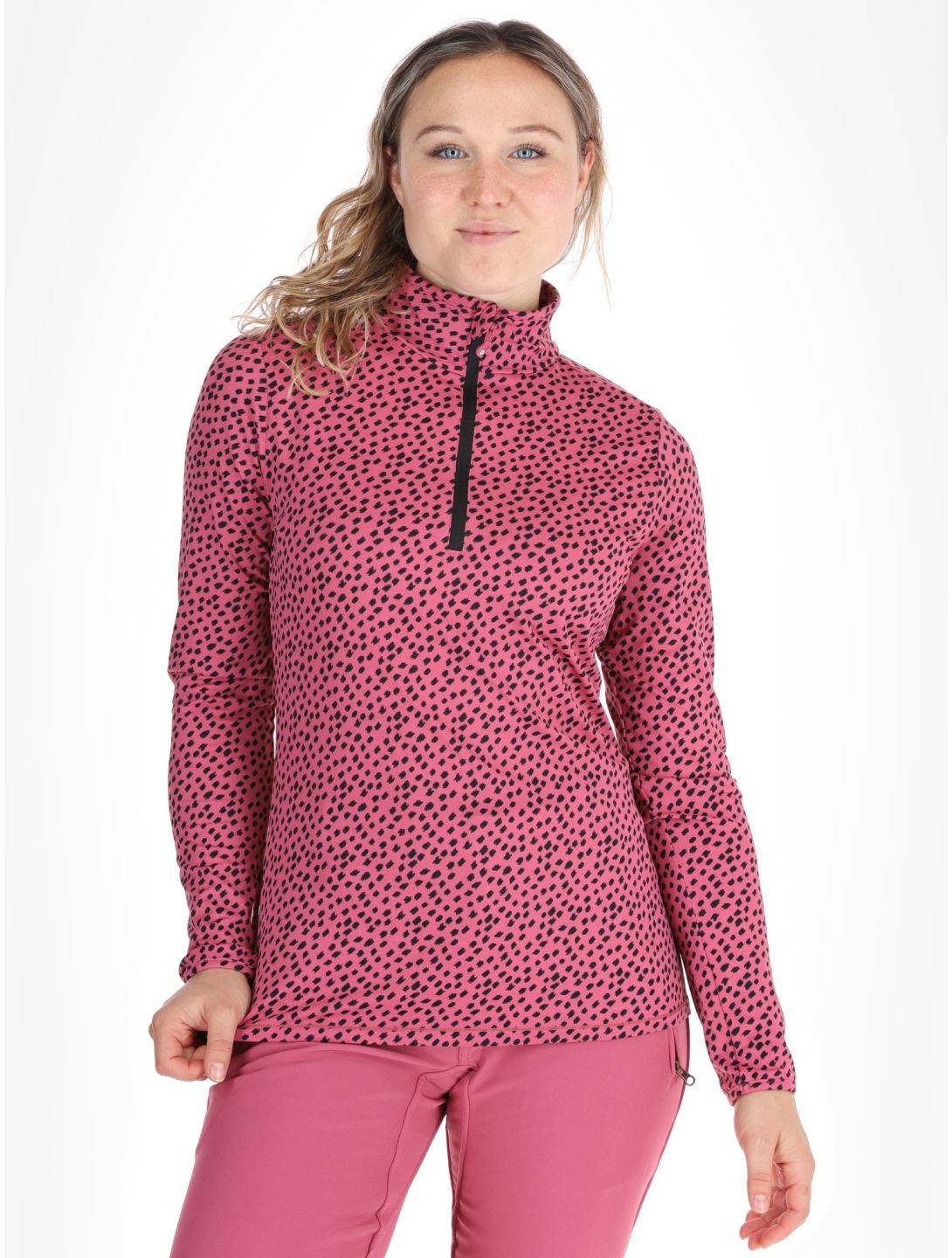 Protest, PRTKACEY 1/4 zip jersey mujeres Rose Dust rosa 