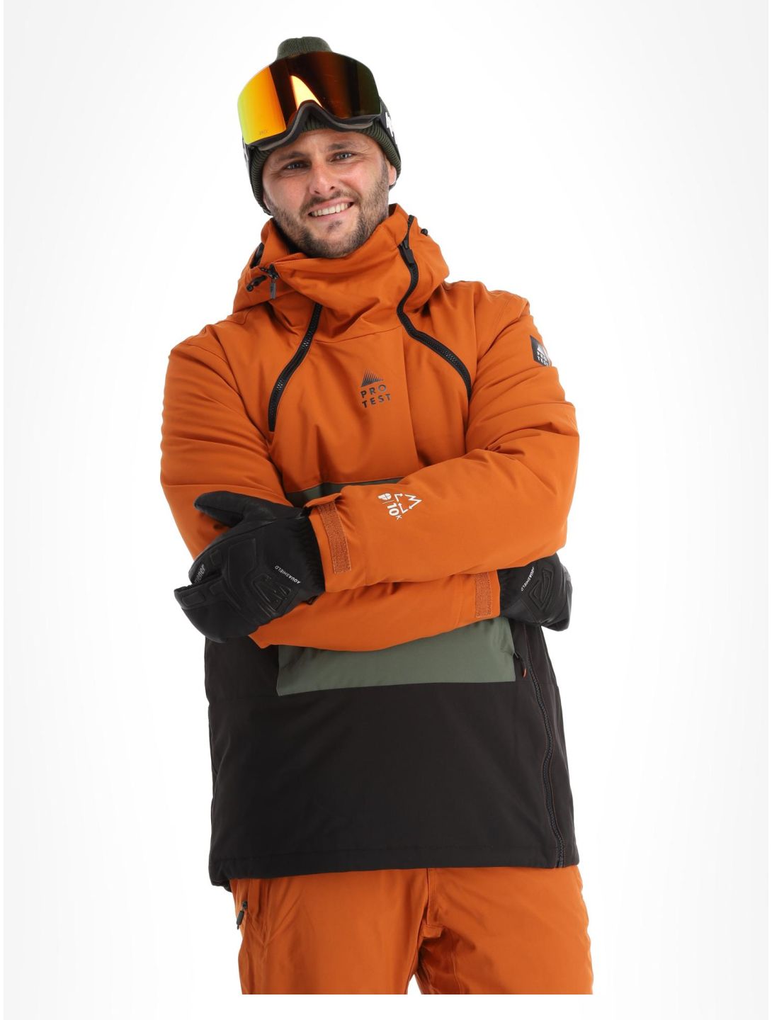 Protest, Prtkakune chaqueta de esquí hombres Umber Orange naranja 