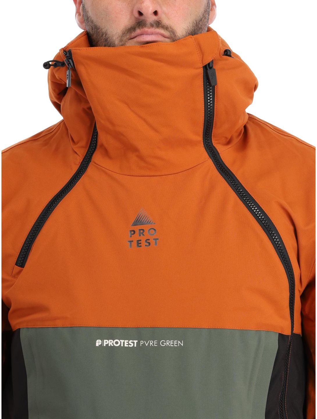 Protest, Prtkakune chaqueta de esquí hombres Umber Orange naranja 