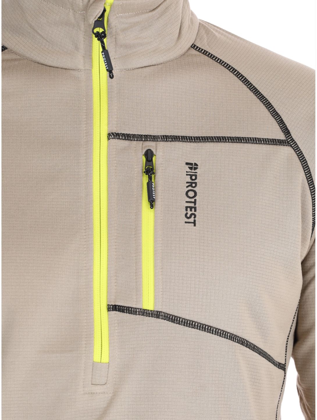 Protest, PRTKODY 1/4 zip jersey hombres Bamboo Beige beige 