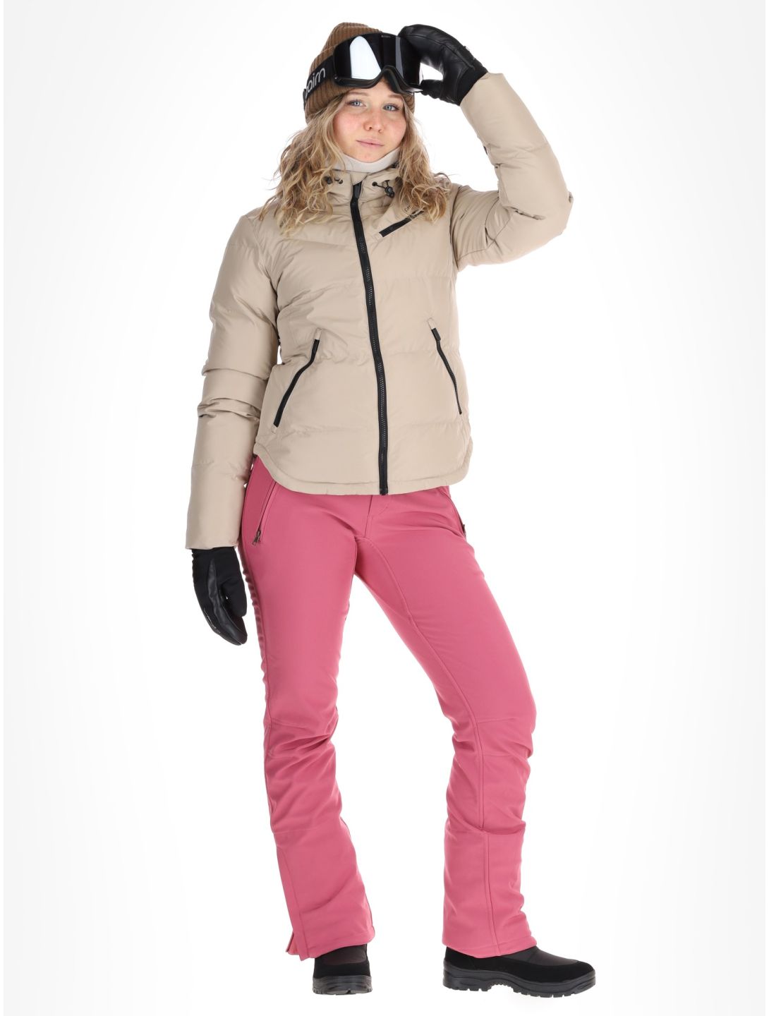 Protest, PRTLUCID chaqueta de esquí mujeres Bamboo Beige beige 