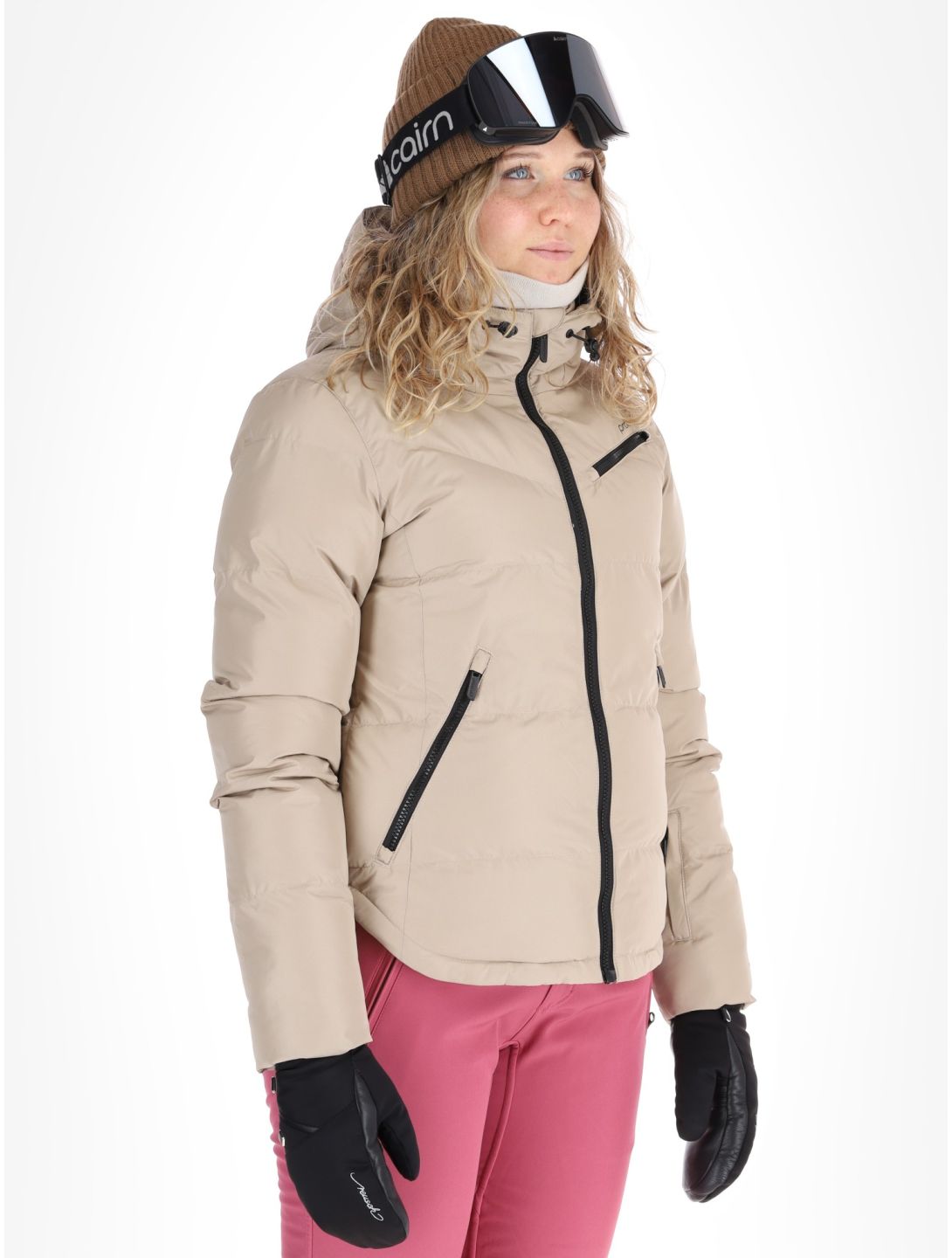 Protest, PRTLUCID chaqueta de esquí mujeres Bamboo Beige beige 