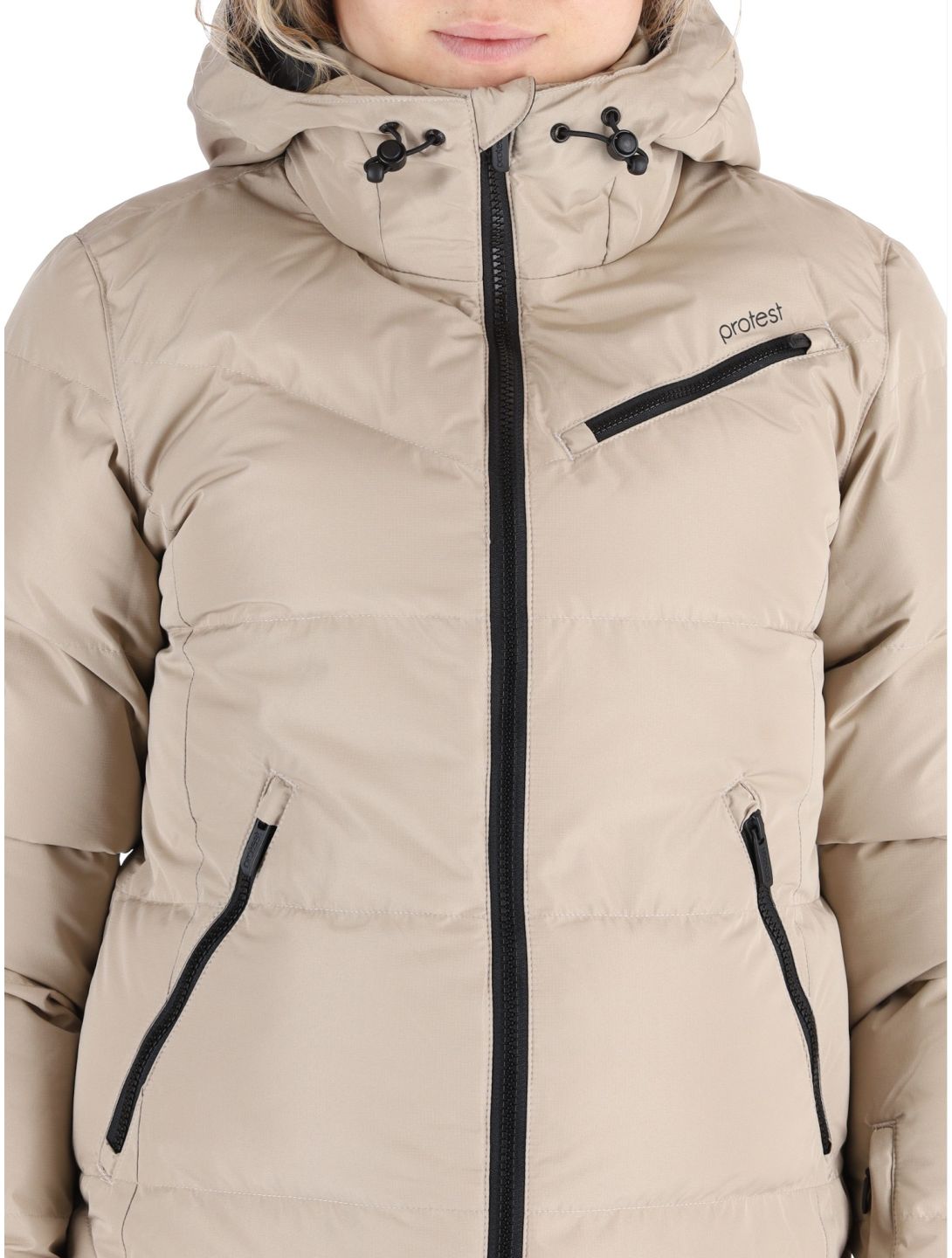 Protest, PRTLUCID chaqueta de esquí mujeres Bamboo Beige beige 