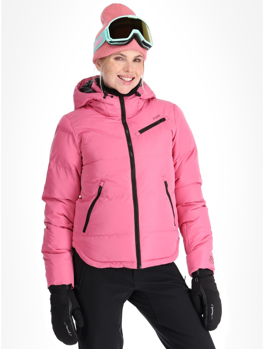 Protest, PRTLUCID chaqueta de esquí mujeres Foxy Pink rosa 