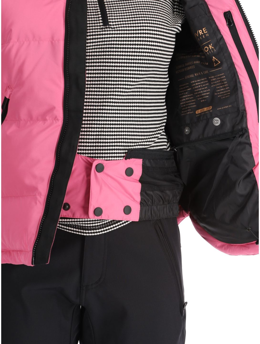 Protest, PRTLUCID chaqueta de esquí mujeres Foxy Pink rosa 